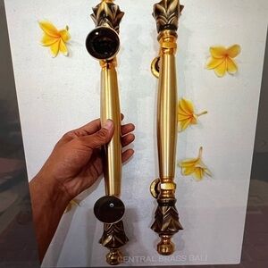Door Pulls for Main Entry or Interior Doors.  Brass pineapple fruit design.